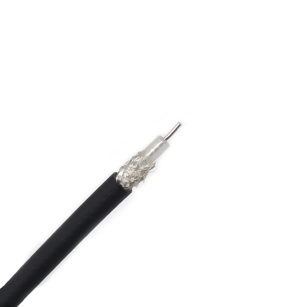 Remington Industries RG-223/U Coax Cbl, Double-Shielded, 0.212" Dia Coax w/Blk PVC Jckt (Non-Contaminating), 2FT Lngth RG-223-2 - main
